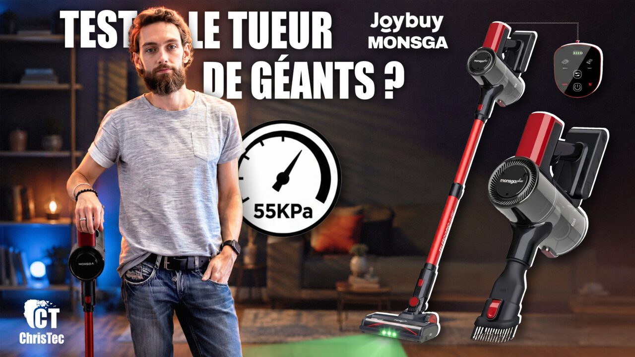 Test complet du Monsga M100 : L’aspirateur à 55 000 Pa qui défie les géants