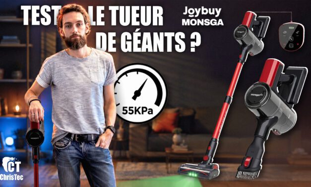 Test complet du Monsga M100 : L’aspirateur à 55 000 Pa qui défie les géants